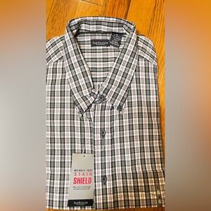 Van Heusen Black and White Checkered Shirt
